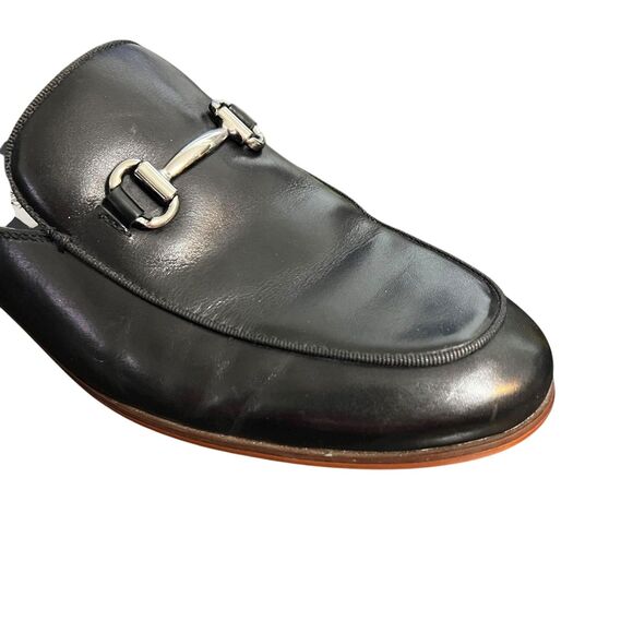 Steve Madden Loafers Shoes Mens Size 9.5 Black SWAVEY Horsebit Mule Slip-On - Picture 10 of 11